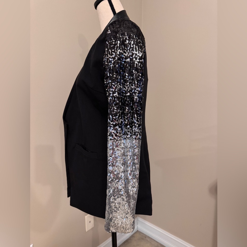 NWT HAODUOYI Sequin Sleeve Blazer – Size M - Picture 2 of 6